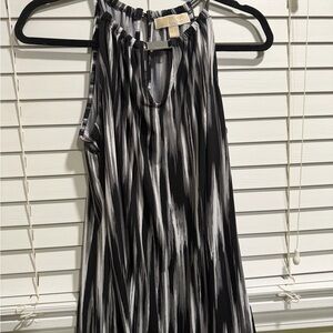 Michael Kors Monochrome Patterned Dress